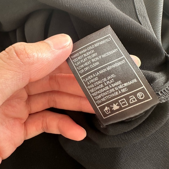 BB Dakota V-neck midi black slip dress size XS - Picture 8 of 9